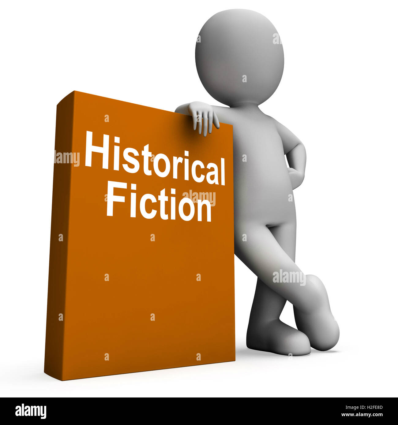Historical Fiction Book And Character Means Books From History Stock Photo