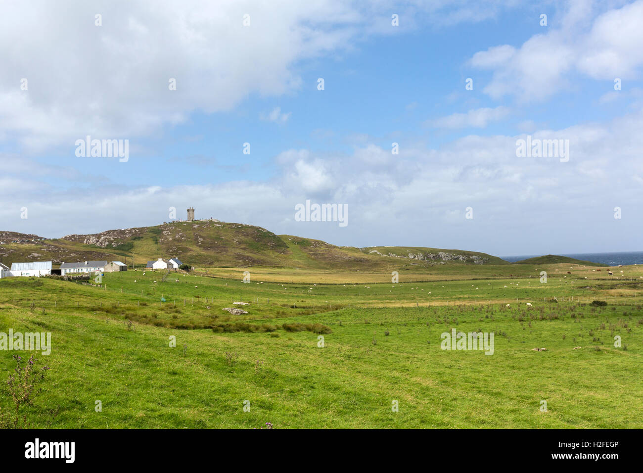 Malin Head tower and farm, County Donegal, Ireland Stock Photo - Alamy