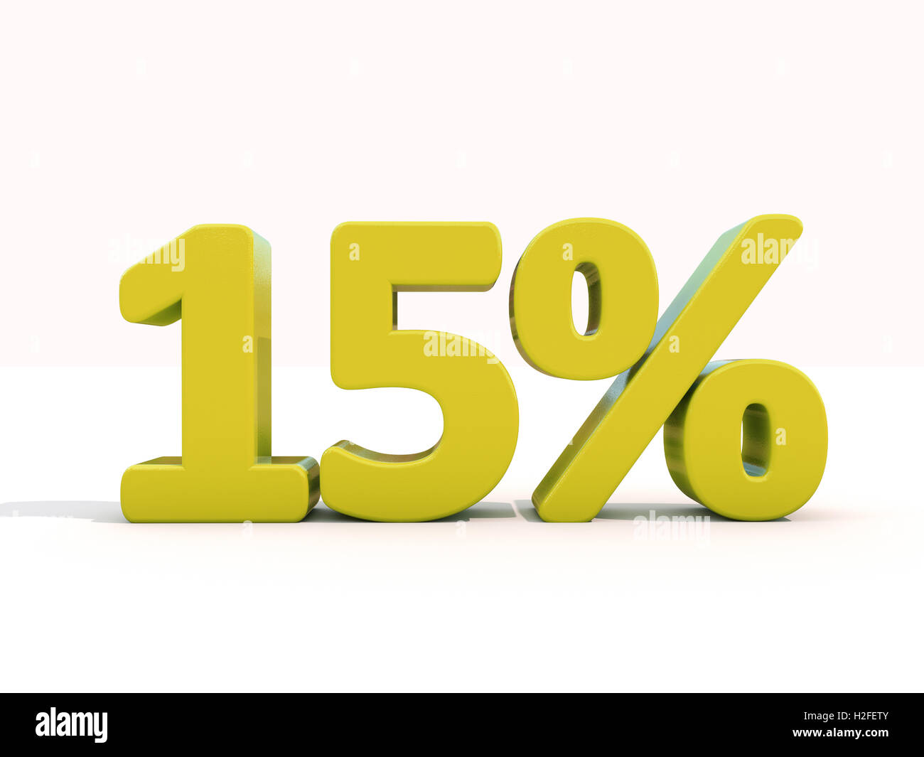 Percentage rate icon on a white background Stock Photo