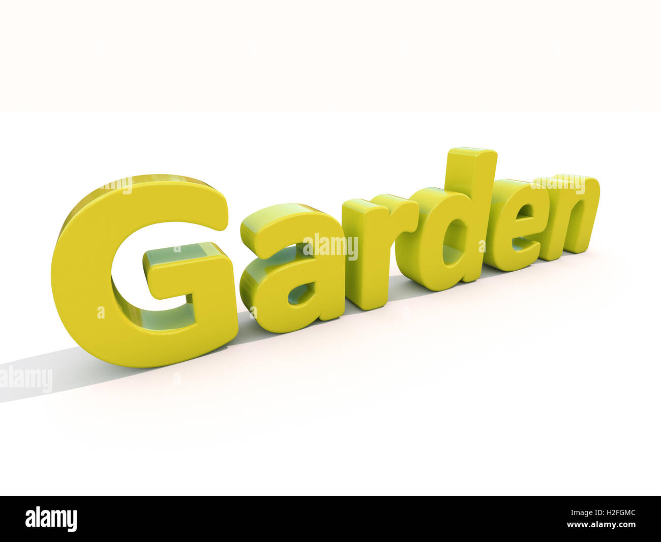 3d word garden Stock Photo Alamy