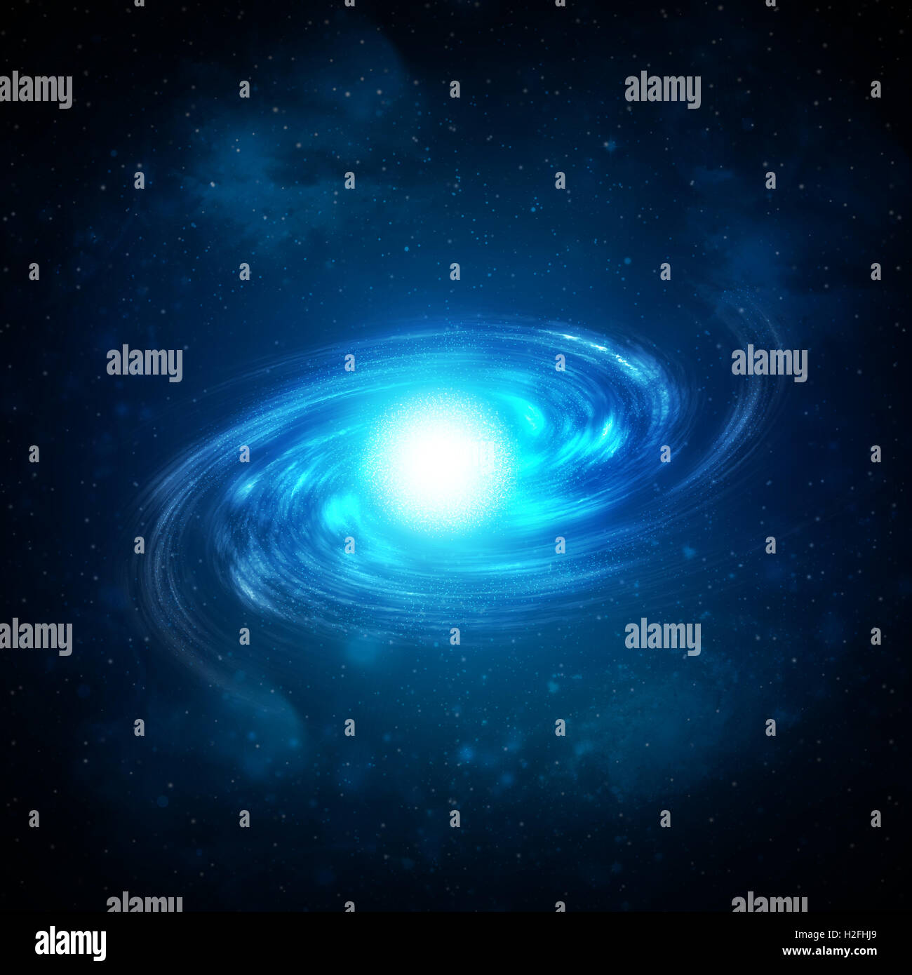 Illustration of a spiral galaxy Stock Photo - Alamy