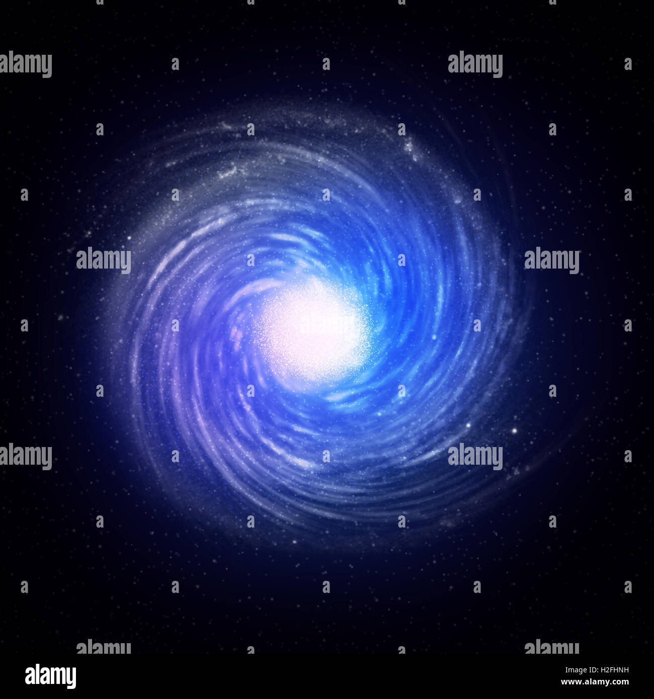 Illustration of a spiral galaxy Stock Photo - Alamy