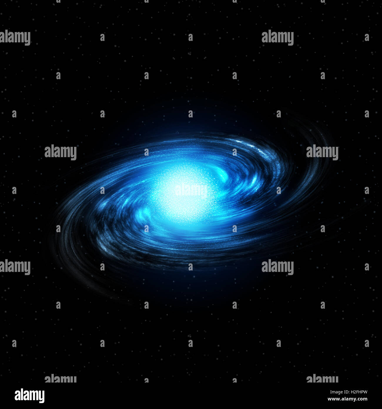 Illustration of a spiral galaxy Stock Photo - Alamy