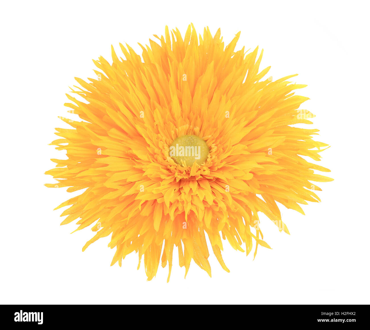 Bright yellow artificial flower Stock Photo Alamy