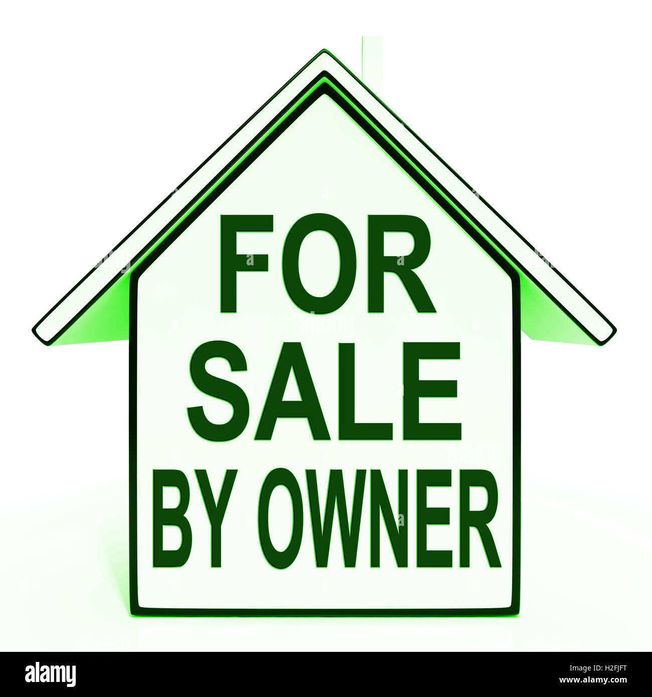For Sale By Owner Means No Commission Stock Photo Alamy
