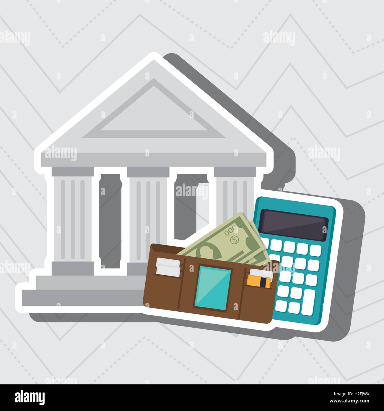 bank wallet calculator money Stock Vector Image & Art - Alamy