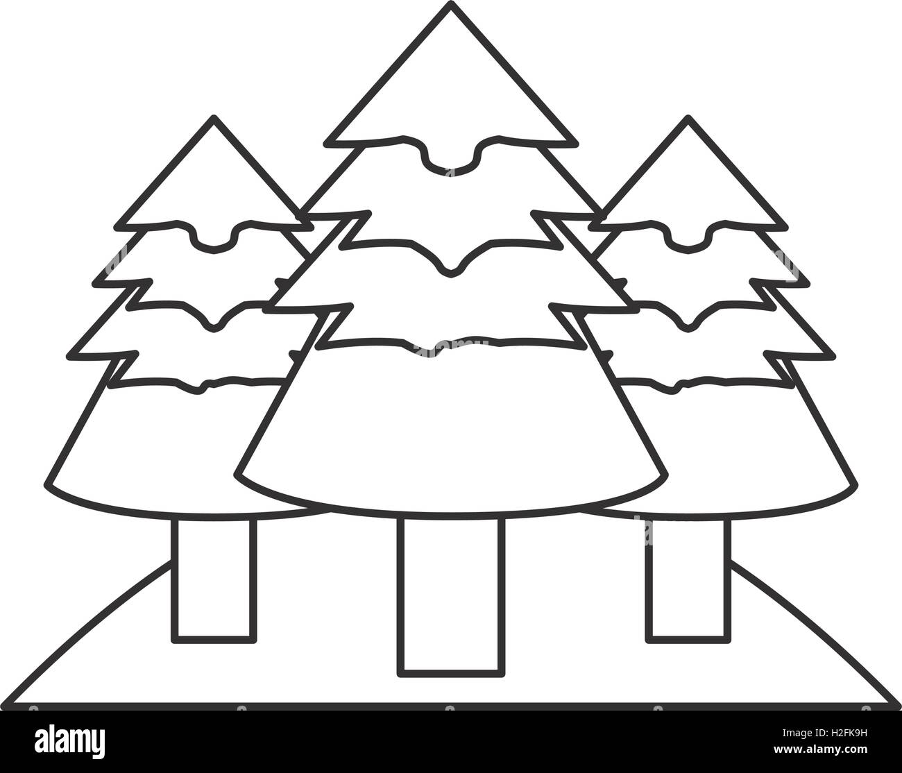 Isolated pine trees design Stock Vector Image & Art - Alamy