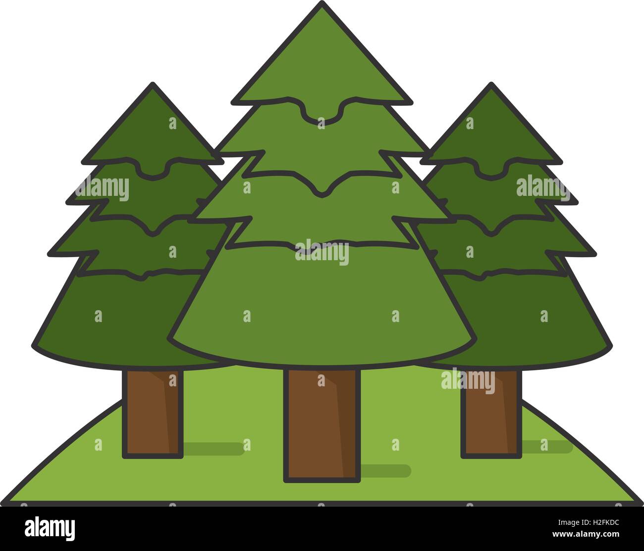 Isolated pine trees design Stock Vector Image & Art - Alamy