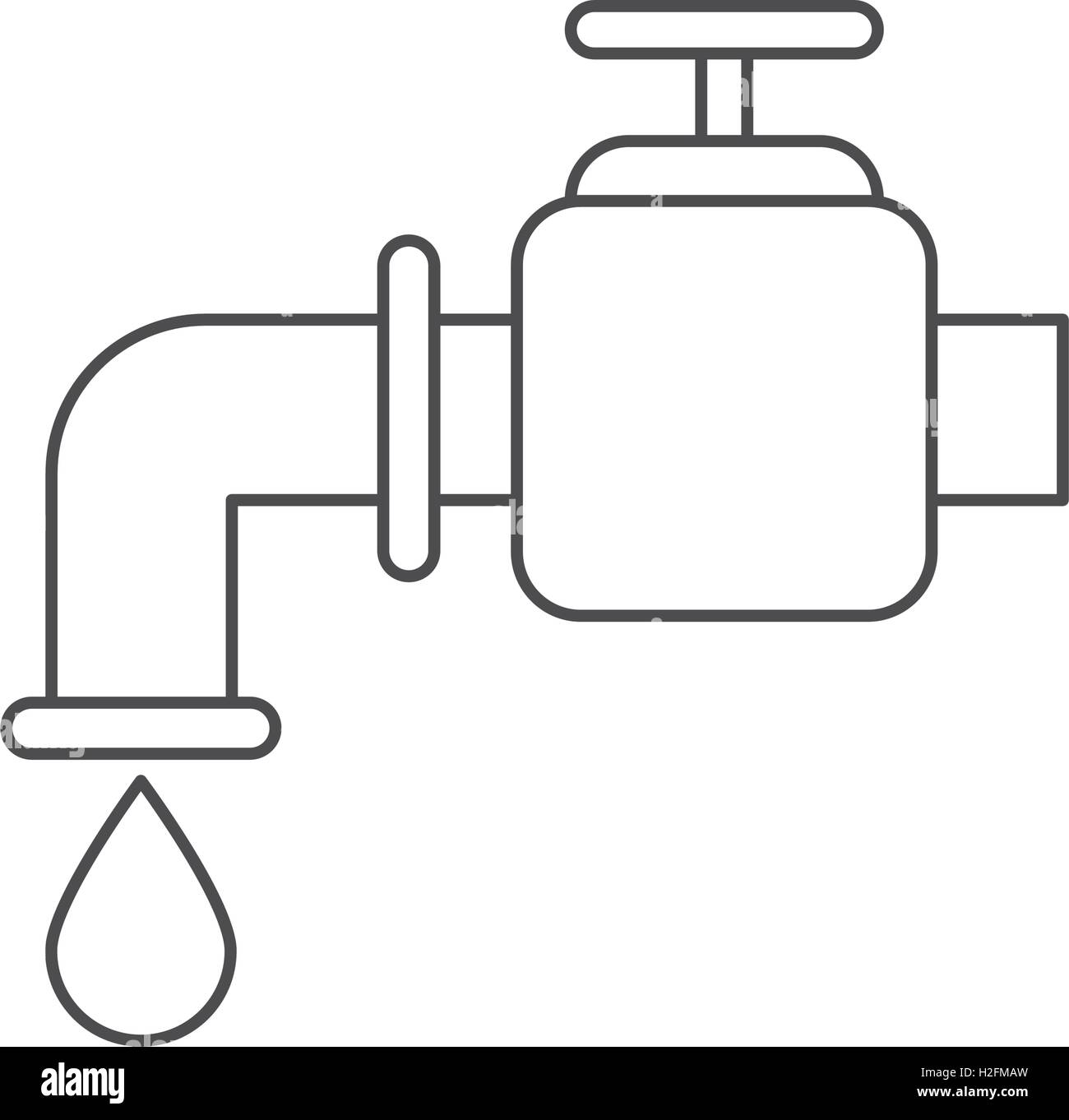 Isolated tap with water drop design Stock Vector Image & Art - Alamy
