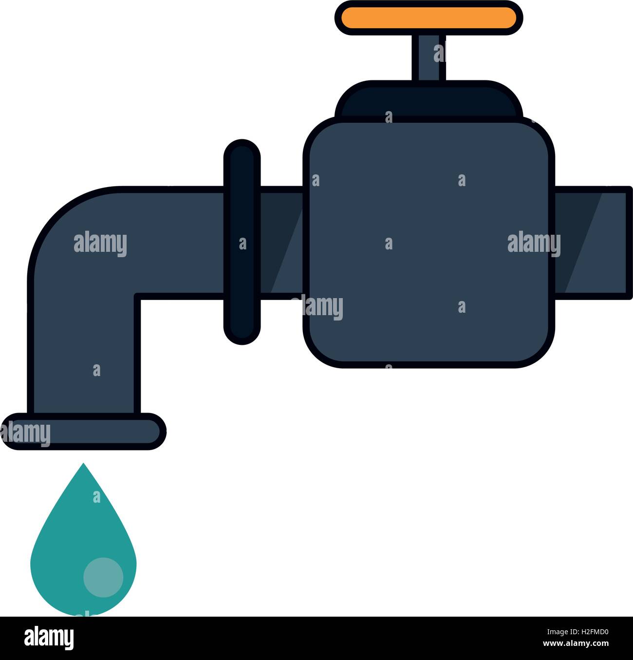 Isolated tap with water drop design Stock Vector Image & Art - Alamy