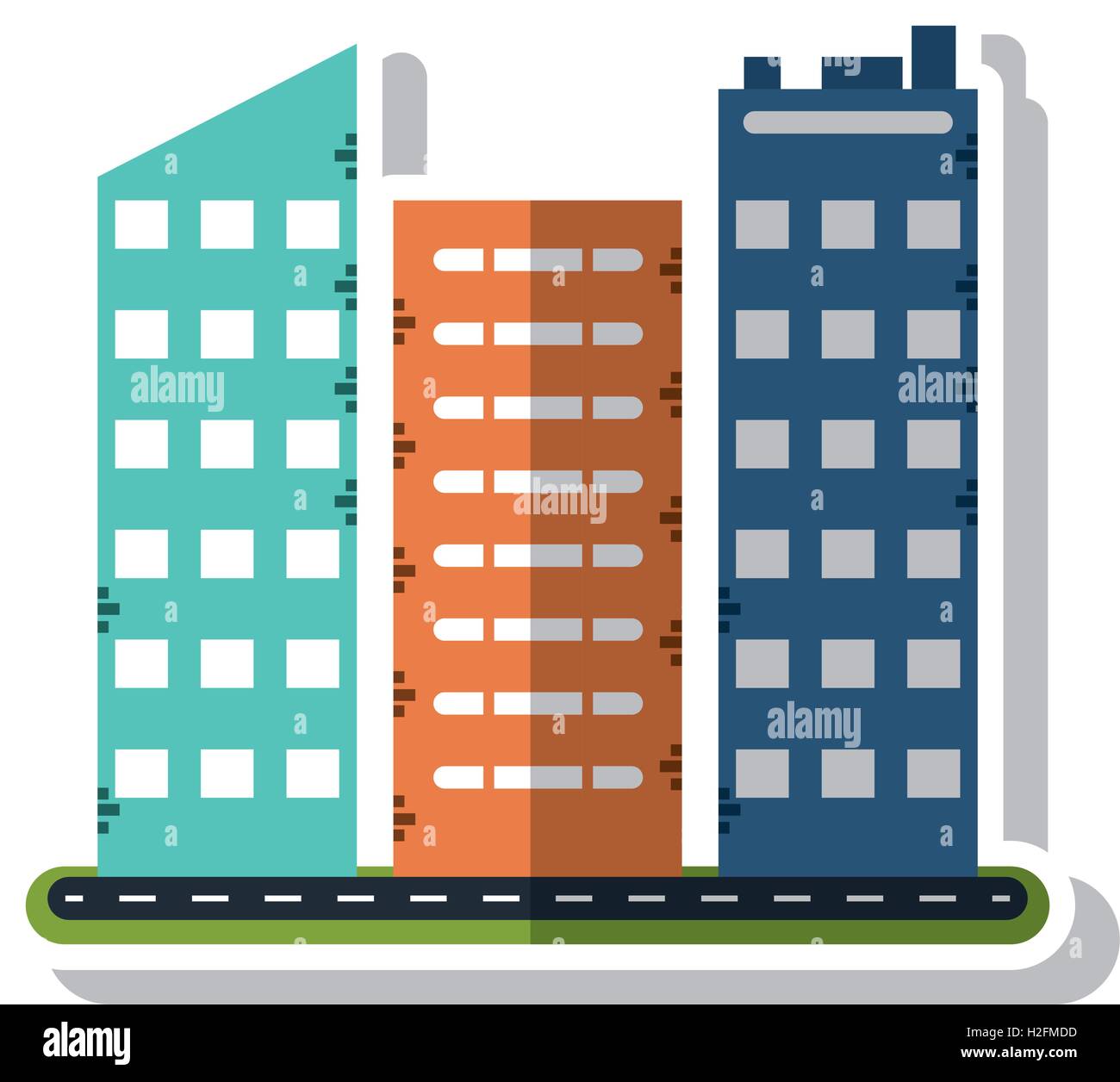 Isolated building with windows design Stock Vector Image & Art - Alamy