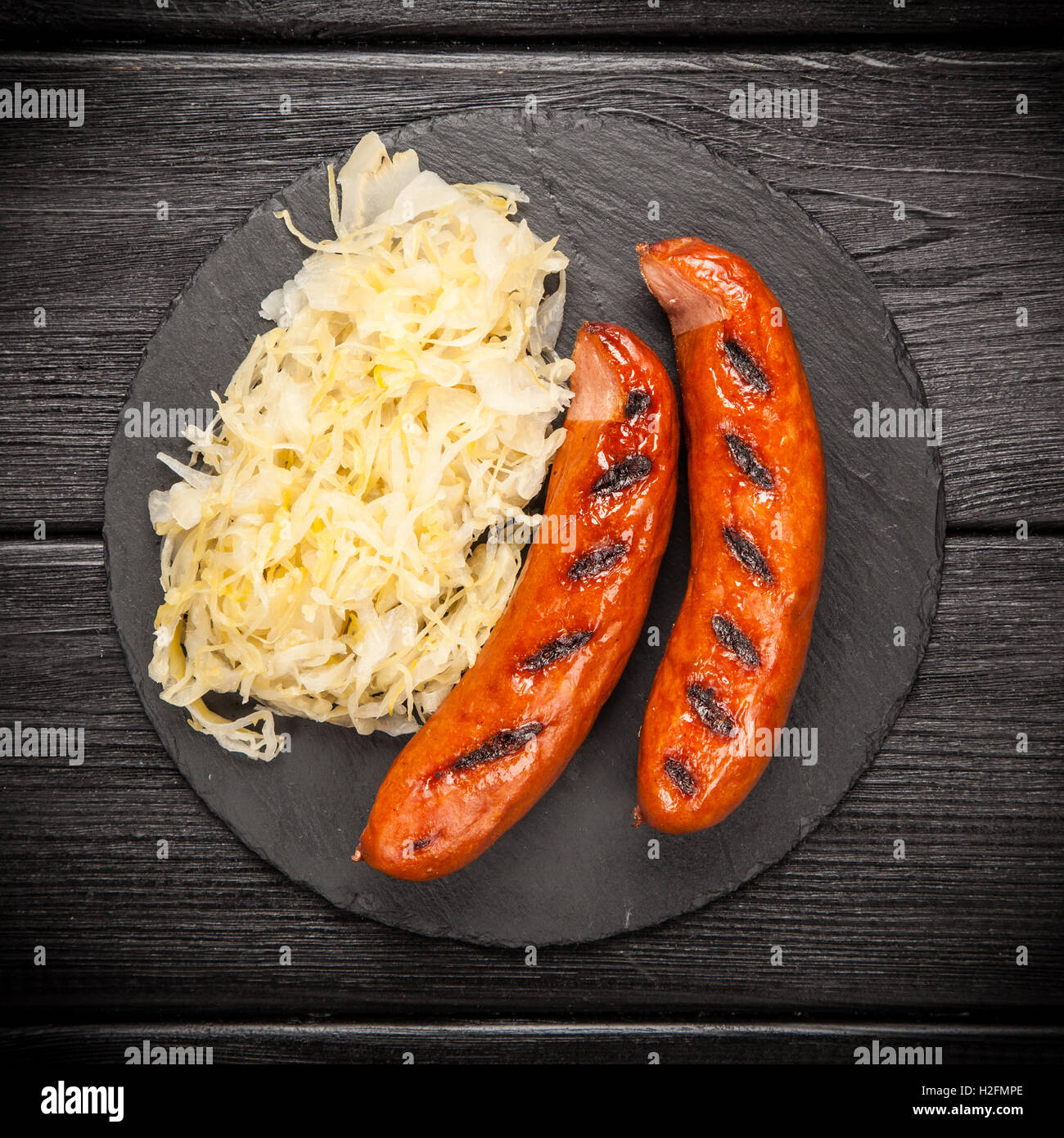 Bratwurst sauerkraut hires stock photography and images Alamy