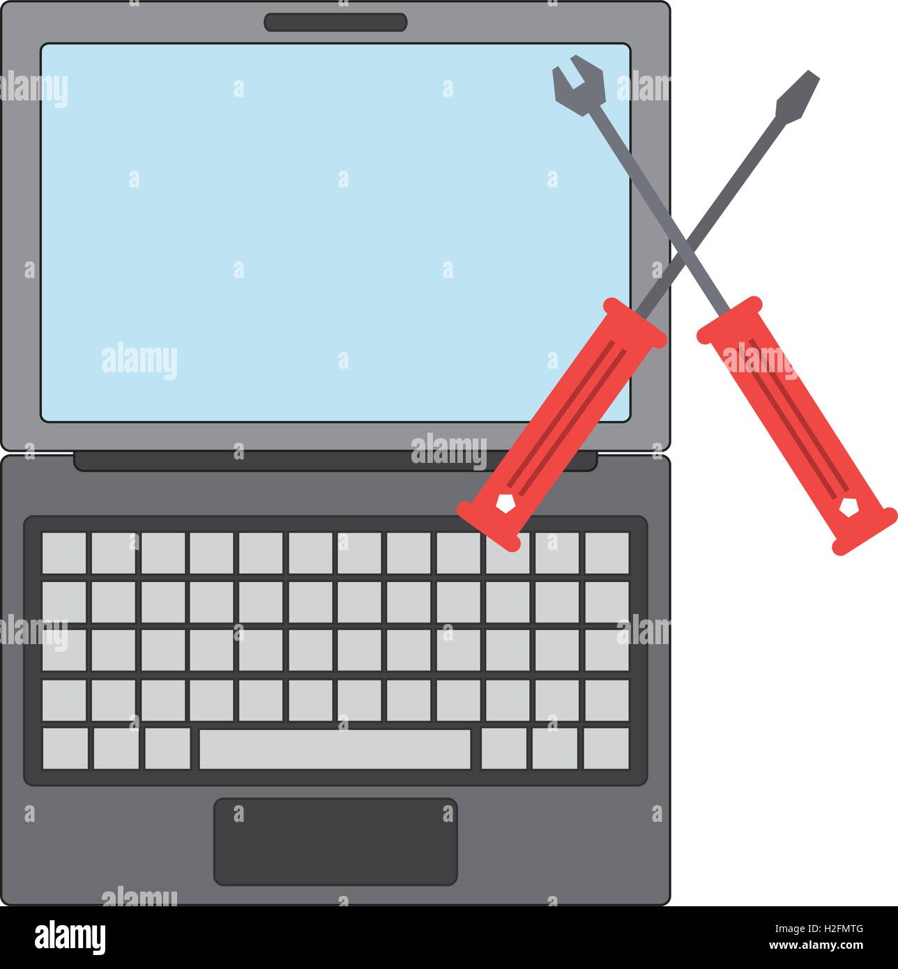 computer and tools icon Stock Vector Image & Art - Alamy