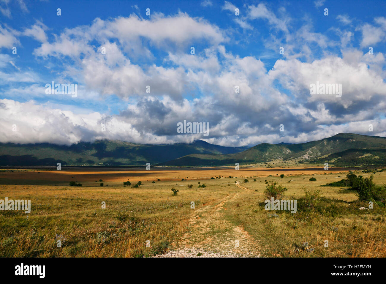 Nature landscape in Lika, Croatia Stock Photo