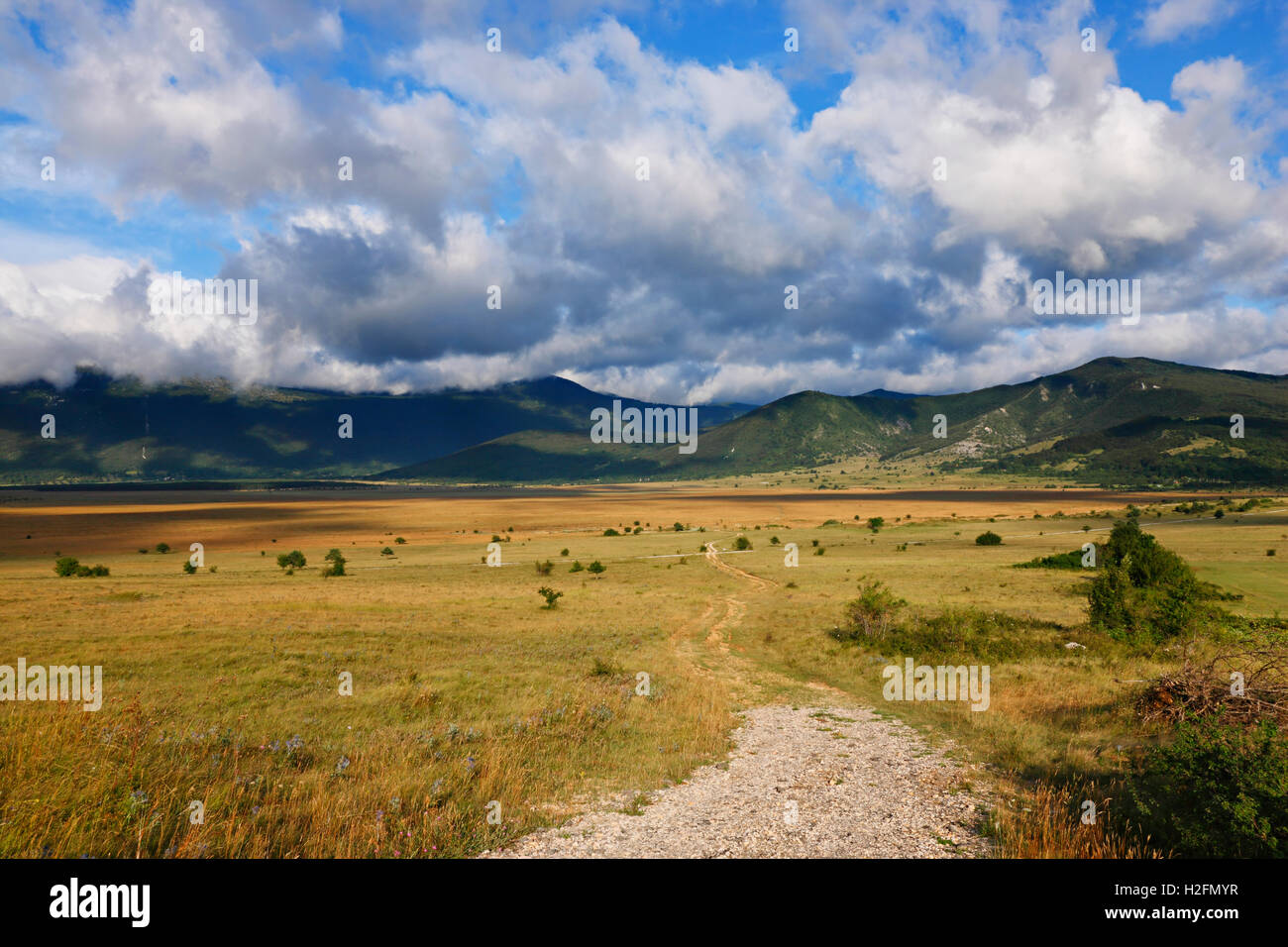 Nature landscape in Lika, Croatia Stock Photo