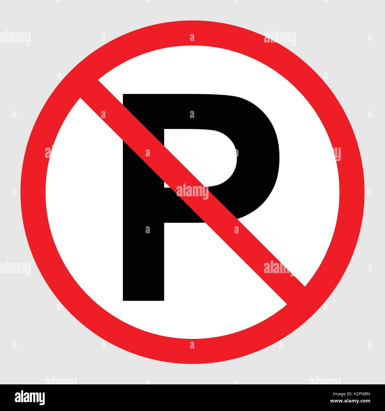 No parking sign, traffic sign vector illustration Stock Vector Image ...