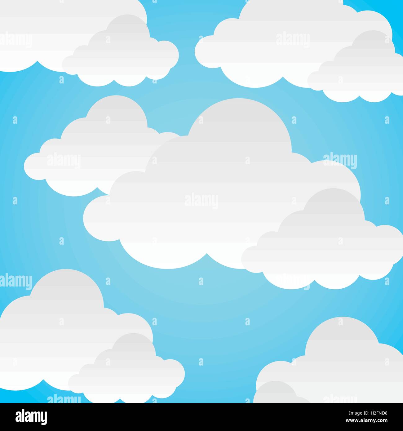 Blue and white background of clouds icon Stock Vector Image &amp; Art - Alamy