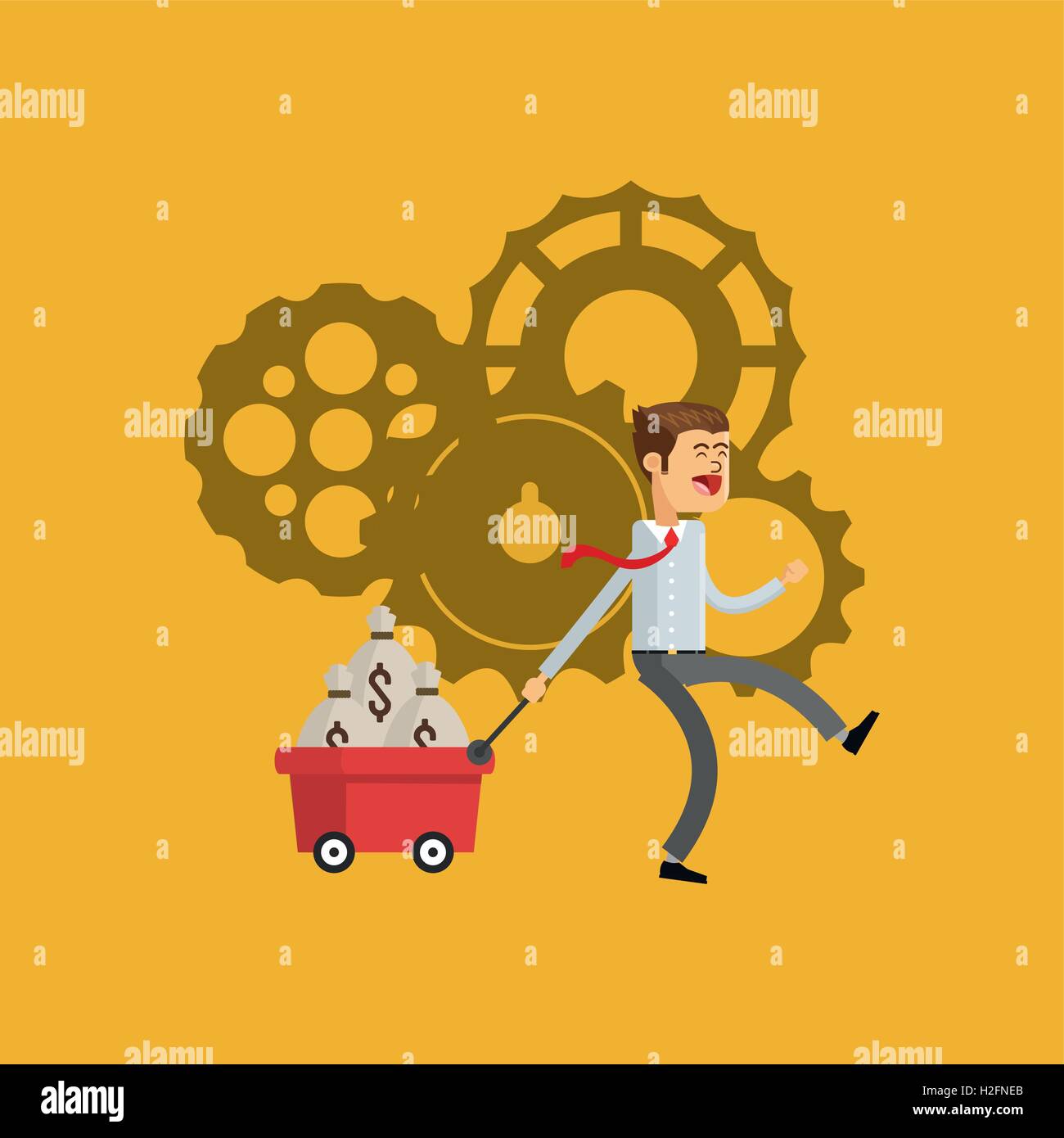 person with workforce related icons image Stock Vector Image & Art - Alamy