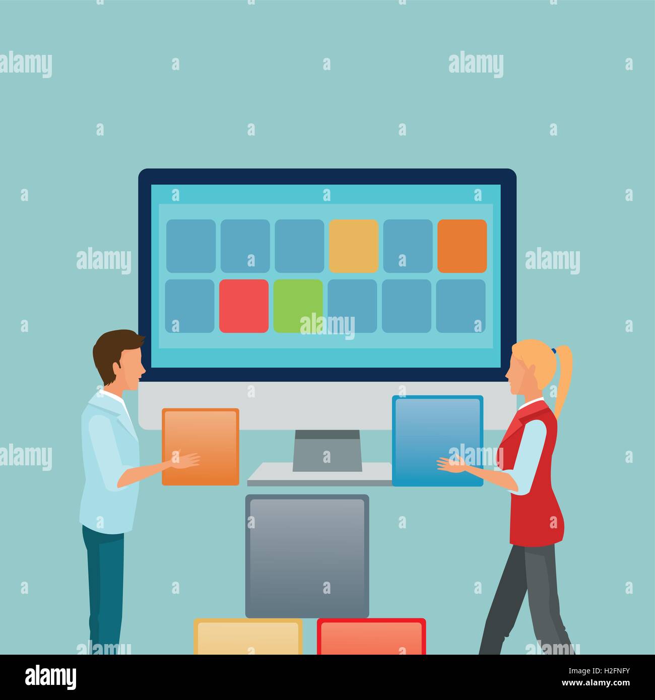 teamwork related icons image Stock Vector Image & Art - Alamy