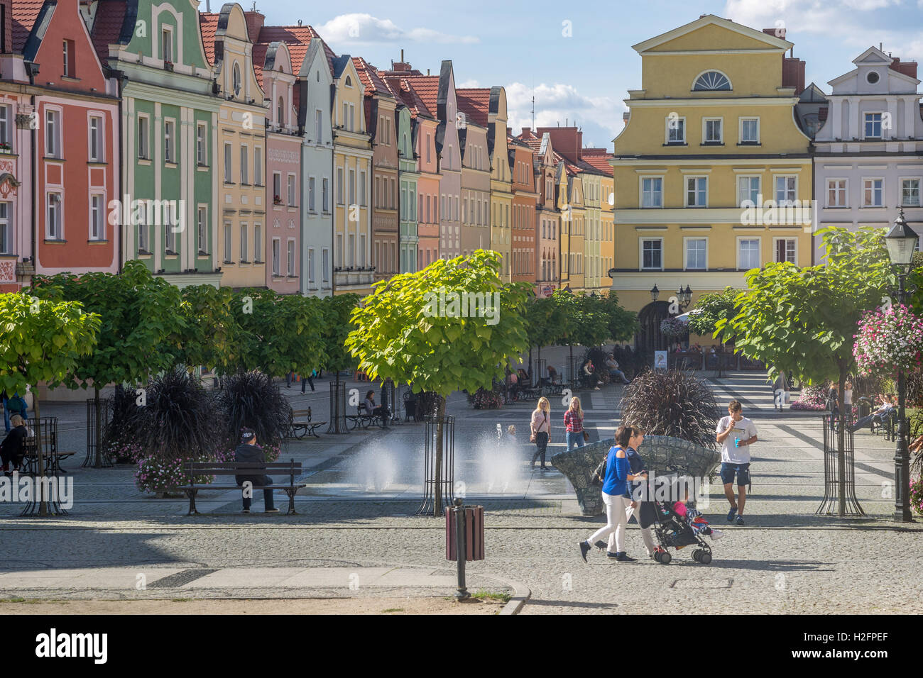 Boleslawiec Old Market Bunzlau The city of ceramics Stock Photo