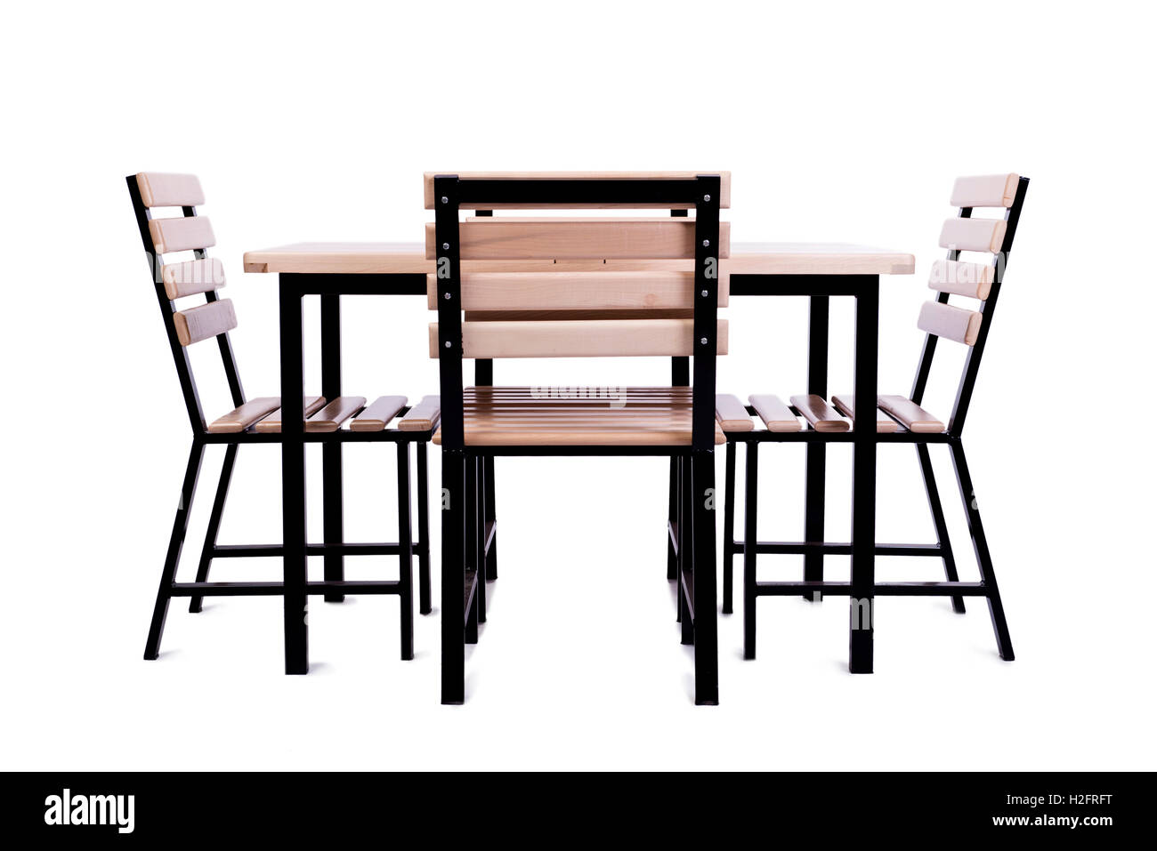 Table furniture isolated on the white Stock Photo - Alamy