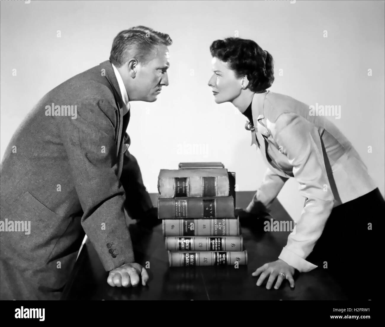 ADAM'S RIB 1949 MGM film with Katharine Hepburn and Spencer Tracy Stock Photo