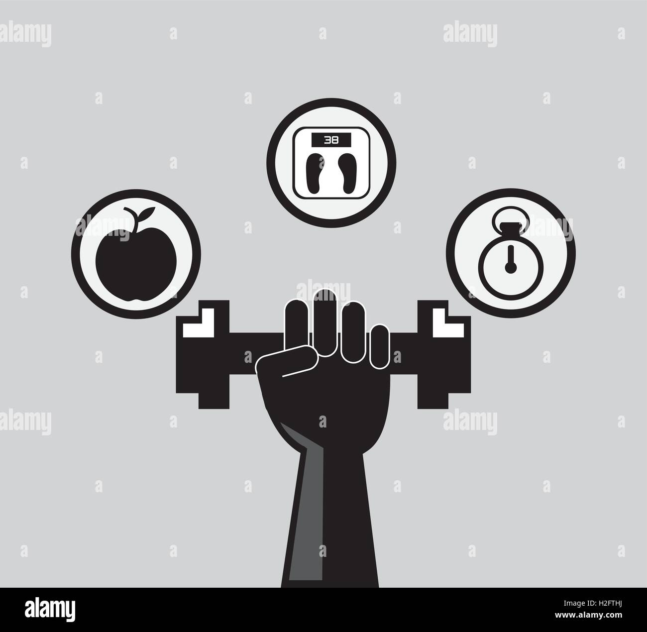 fitness lifestyle related icons image Stock Vector Image & Art - Alamy