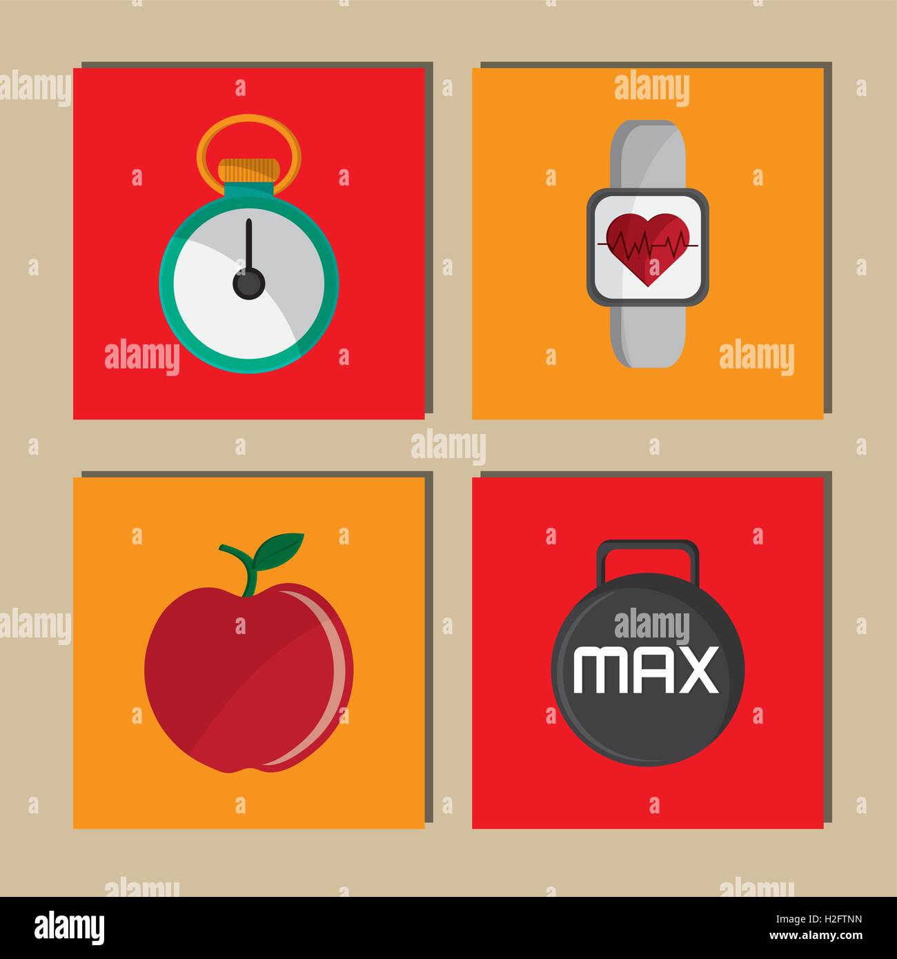 fitness lifestyle related icons image Stock Vector Image & Art - Alamy