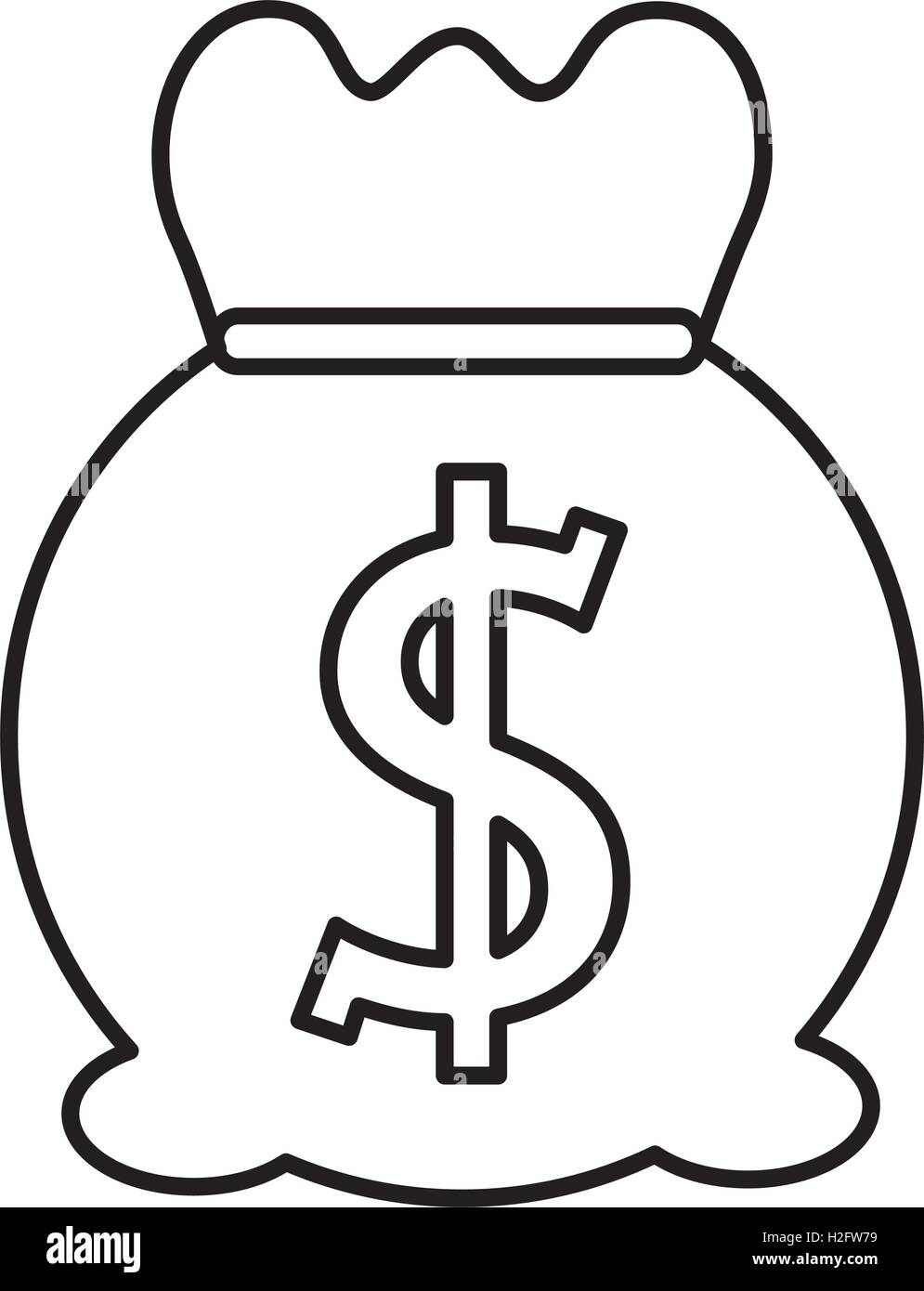 money bag sack icon Stock Vector Image & Art - Alamy