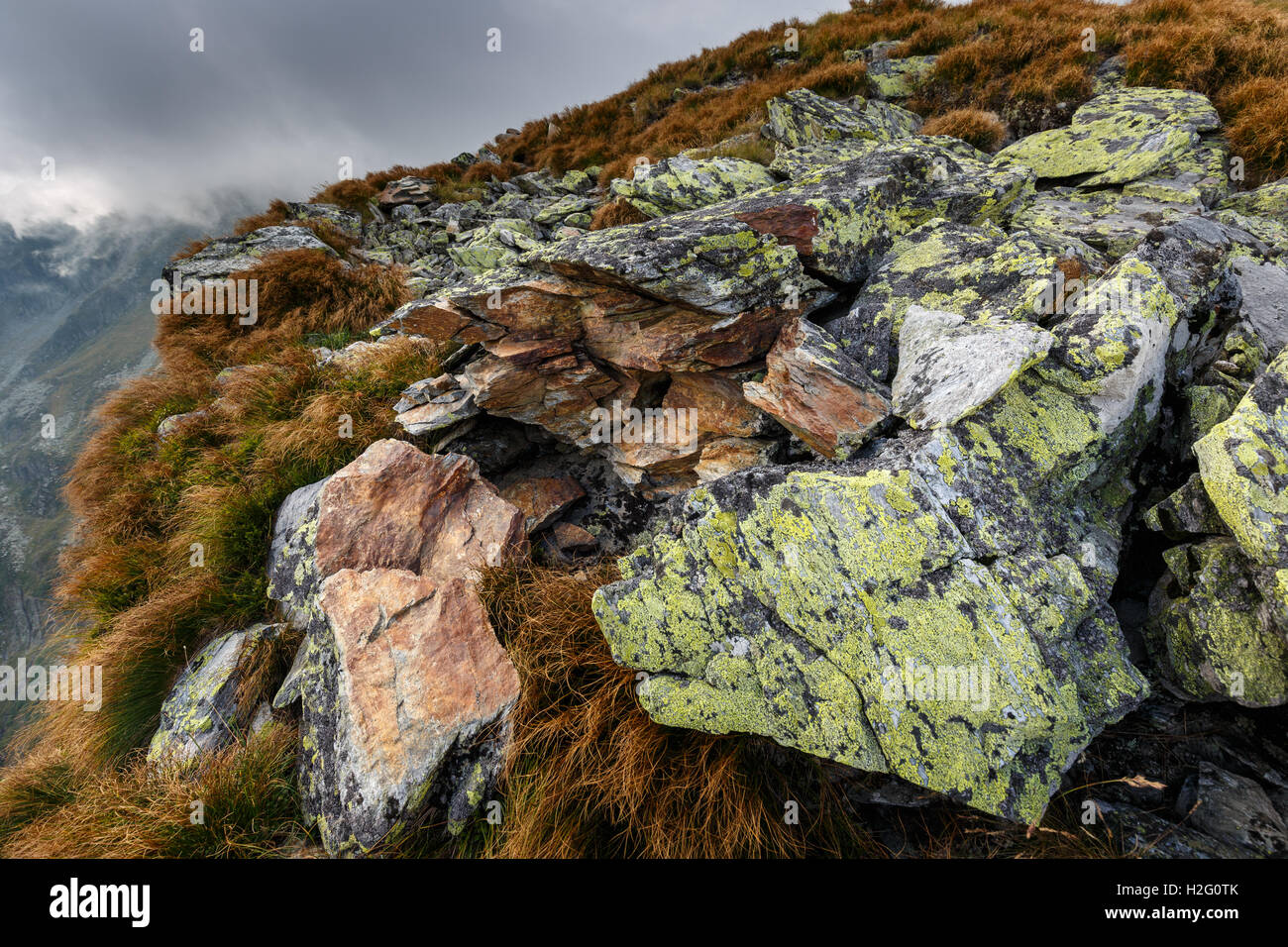 Exploded Mounten Panoramic view broken mountain hi-res stock photography and images - Alamy
