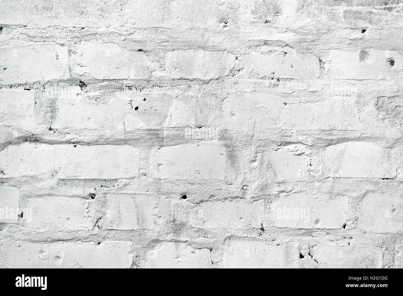 White brickwork as texture, brick wall background Stock Photo
