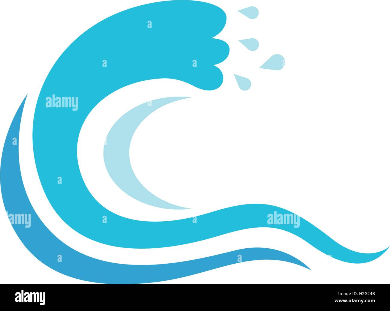 Water wave Logo Template Stock Vector Image & Art - Alamy