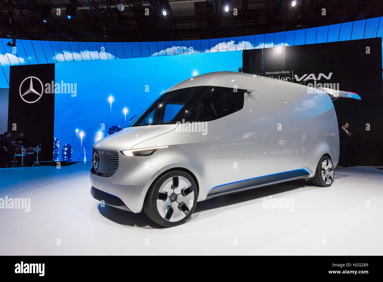 Mercedes Benz Vision Van presentation show at the IAA 2016 Stock ... Mercedes Benz Vision Van presentation show at the IAA 2016 Stock ...
