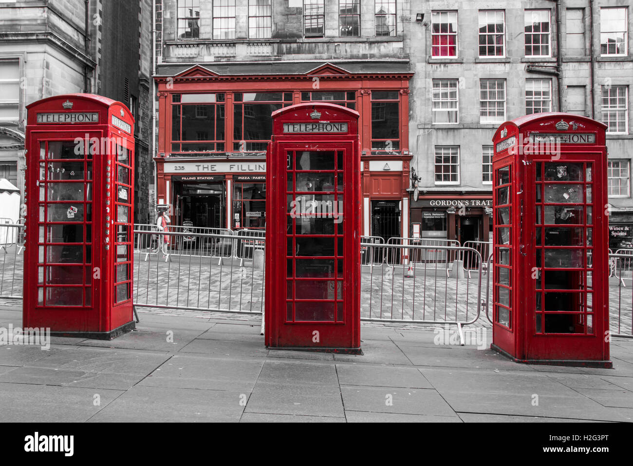 red phone booths Stock Photo Alamy