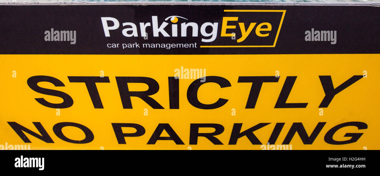 Parking Eye car park management company signs in a UK car park Stock Photo Alamy