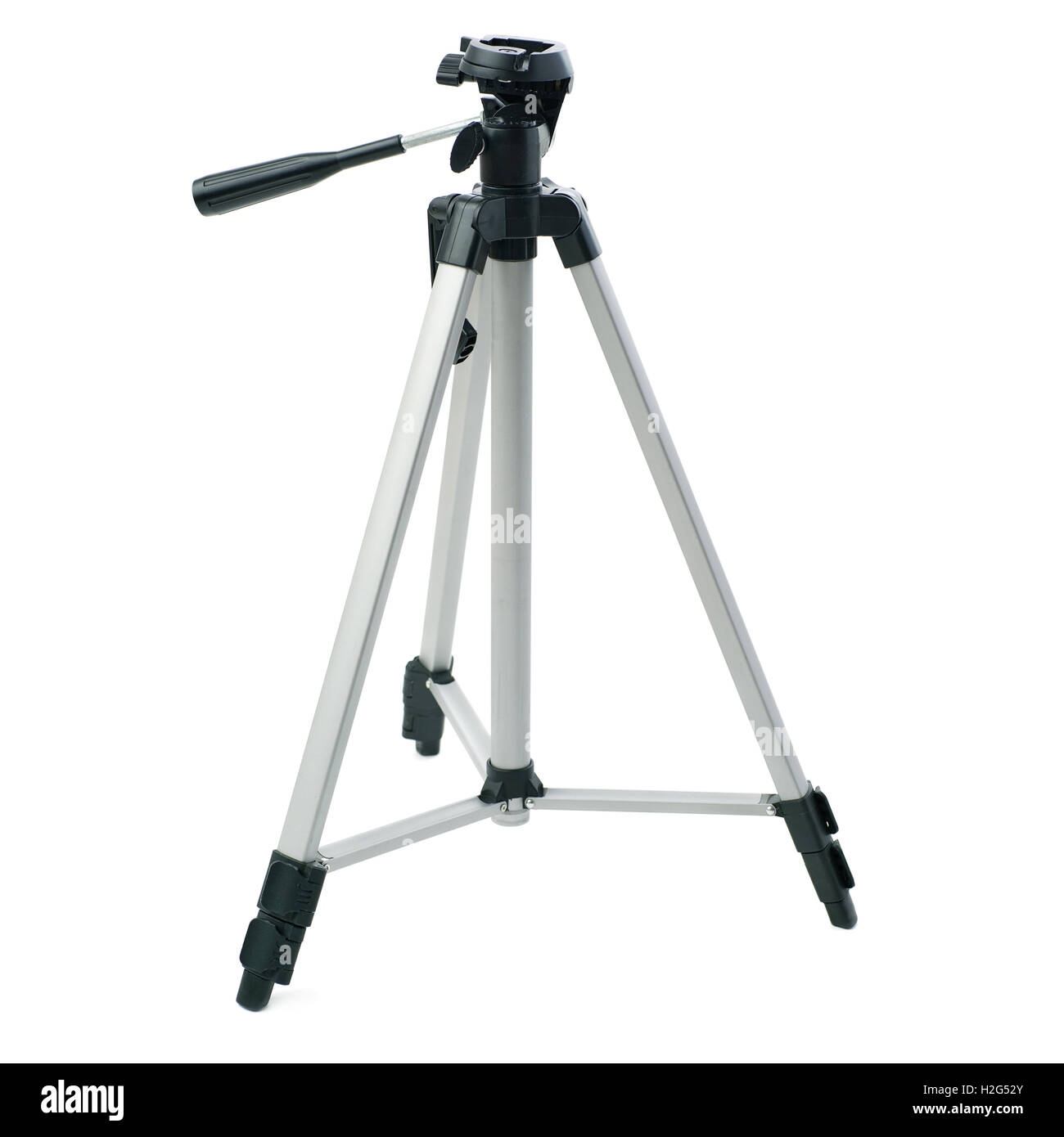Camera tripod over isolated white background Stock Photo - Alamy