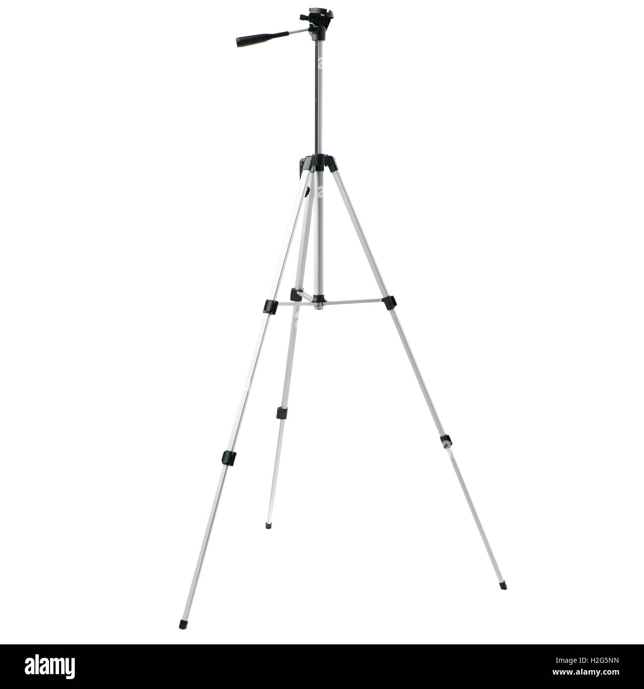 Camera tripod over isolated white background Stock Photo - Alamy