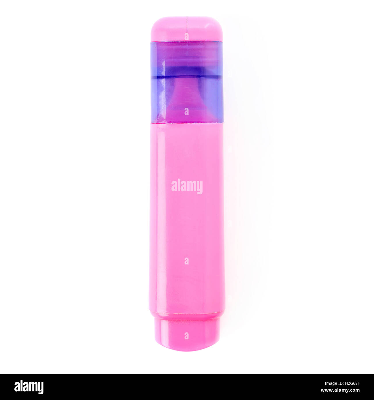 Purple highlighter isolated over the white background Stock Photo