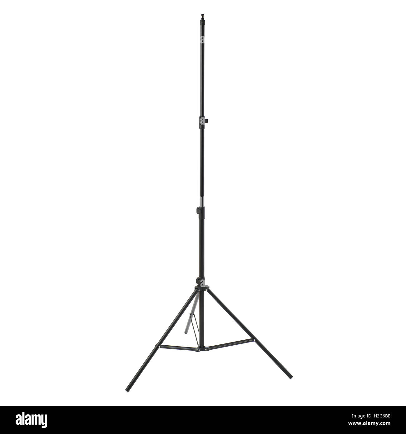 Large Flash Stand Studio flash stand over isolated white background Stock Photo - Alamy