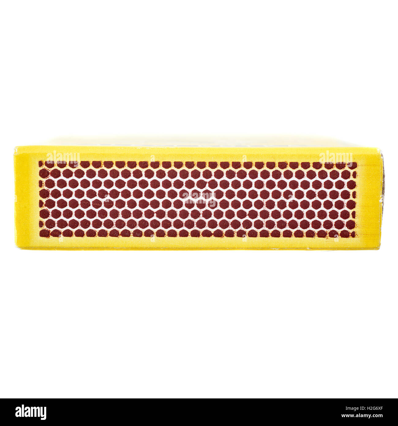 Box side of matches isolated over the white background Stock Photo