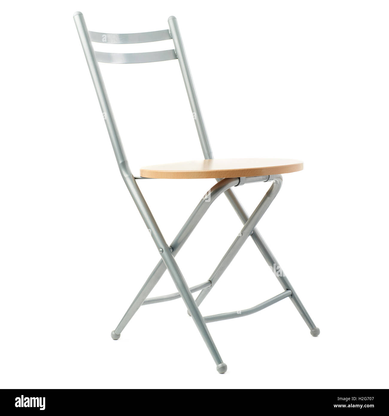 Folding chair over isolated white background Stock Photo Alamy