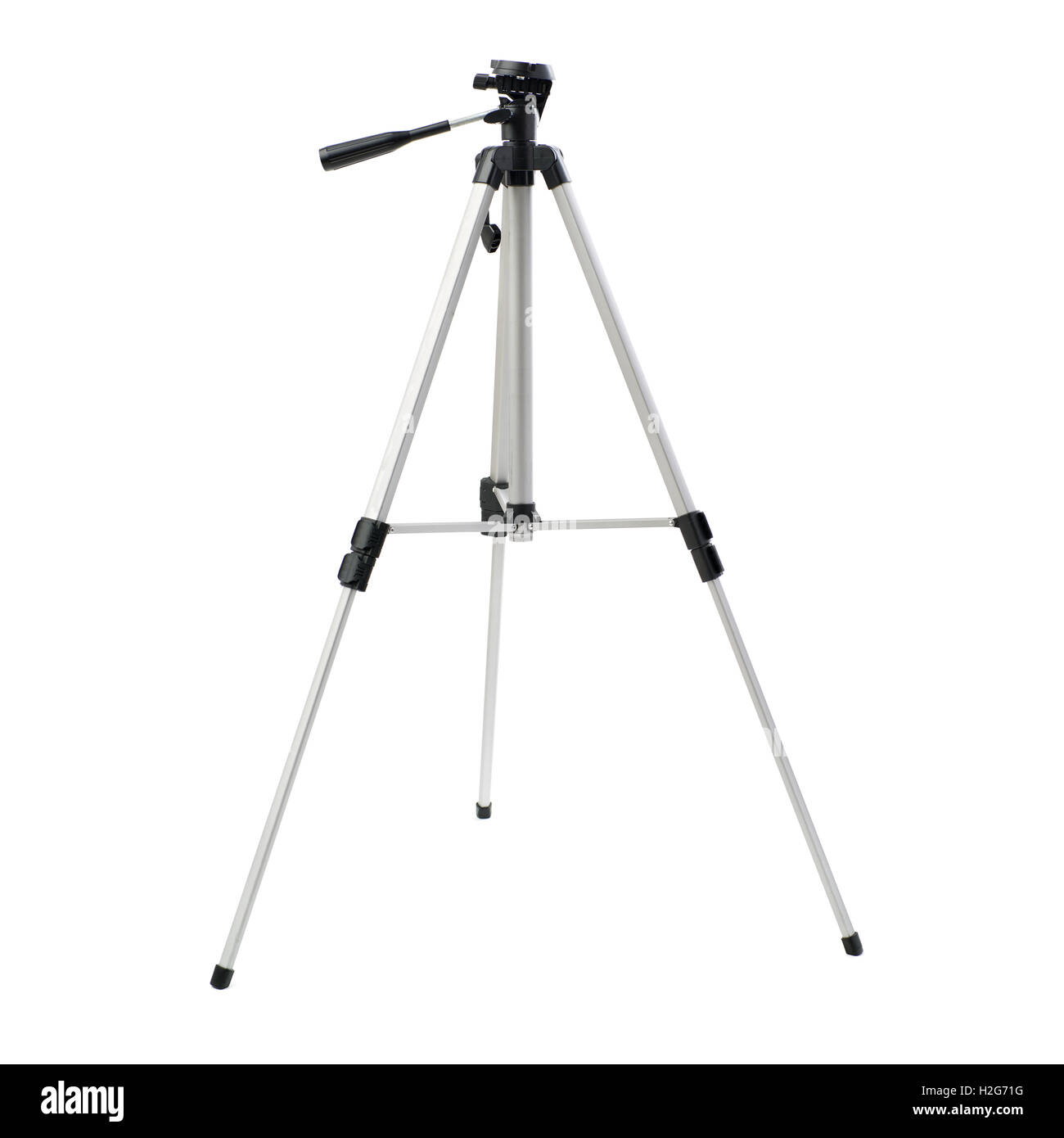 Camera tripod over isolated white background Stock Photo - Alamy