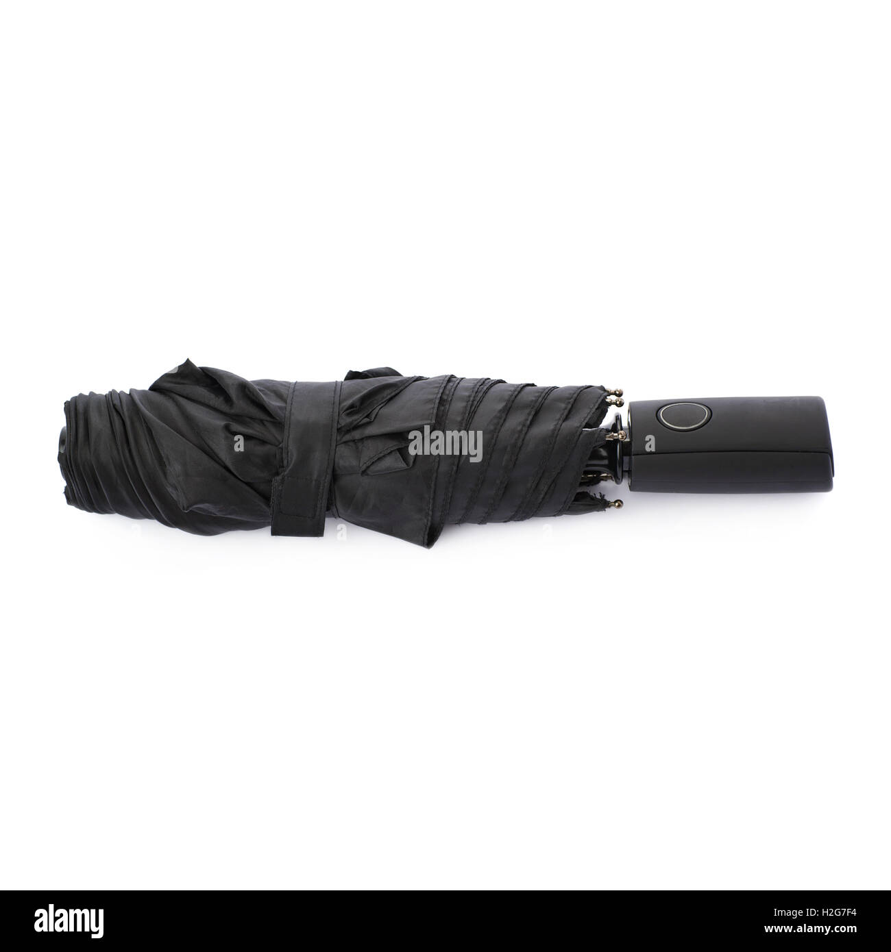 Black umbrella isolated over the white background Stock Photo - Alamy