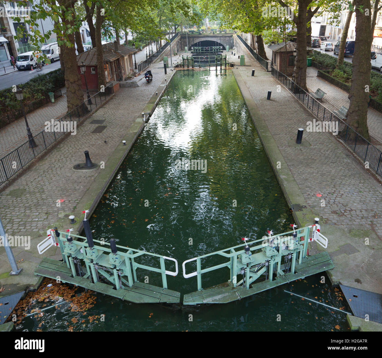 Canal SaintMartin in Paris, France Stock Photo Alamy