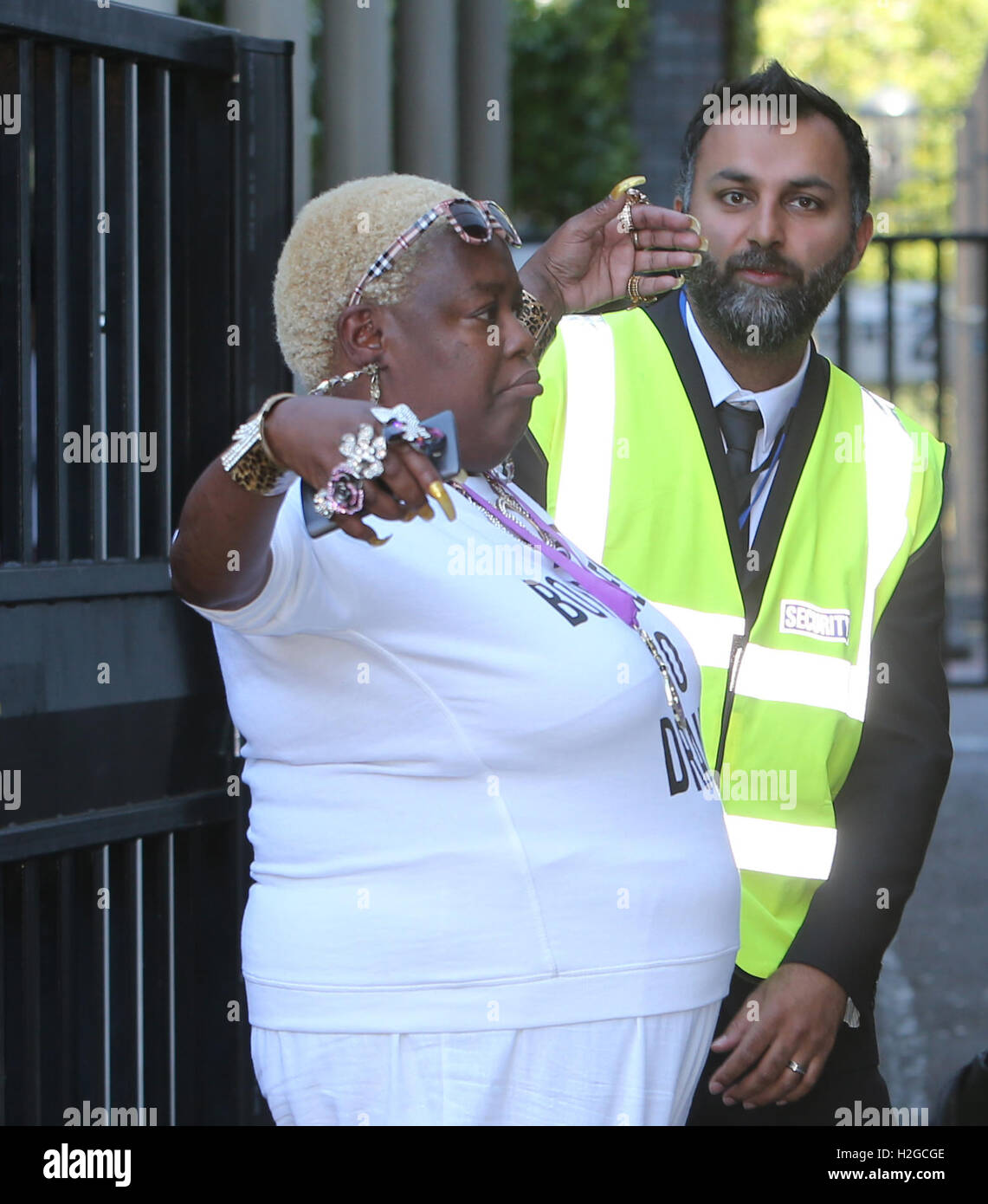 Gogglebox Sandy and Sandra outside ITV Studios Featuring Sandy, Sandra, Sandra Martin, Sandy