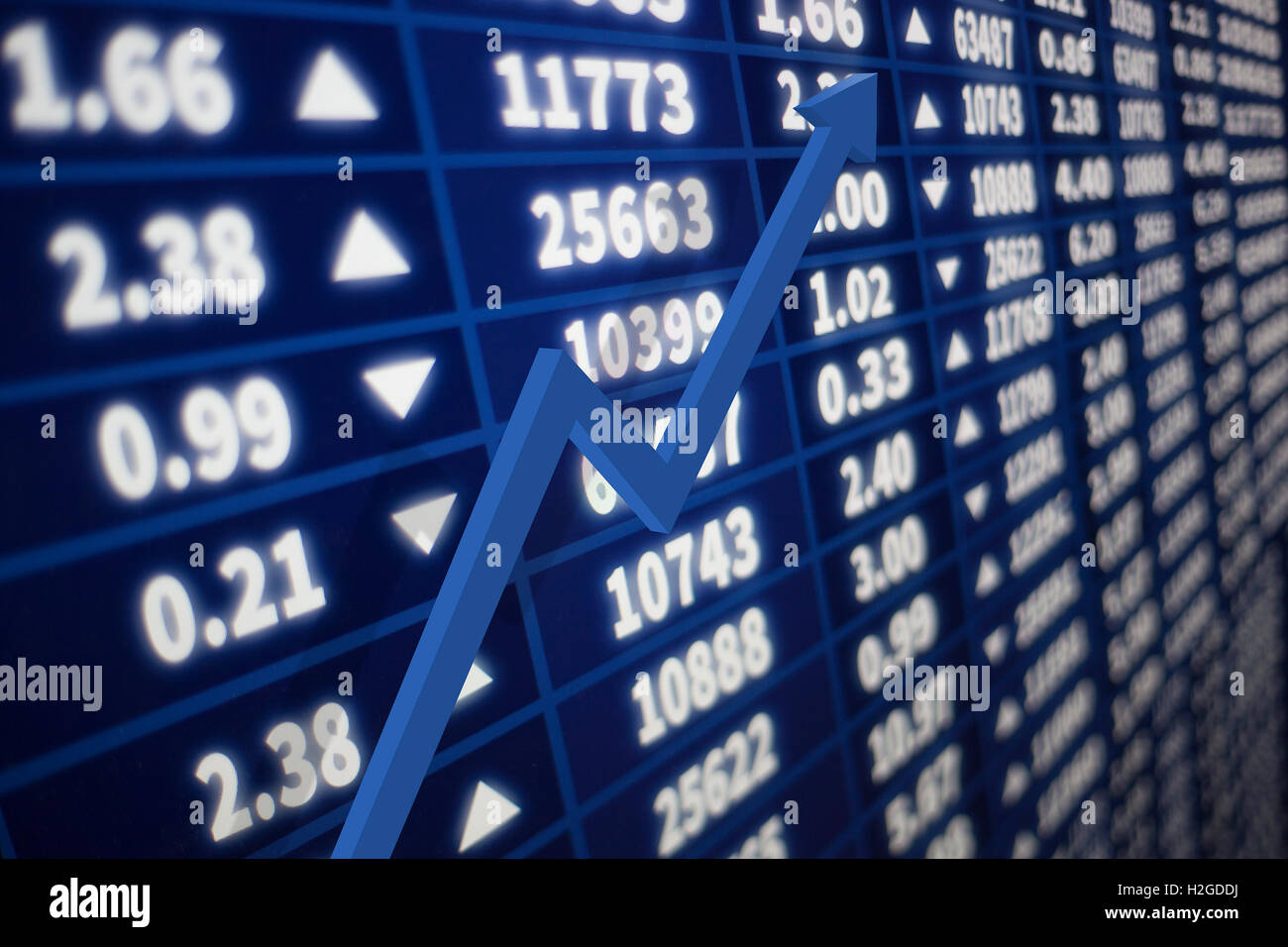 Interactive stock market chart Stock Photo Alamy