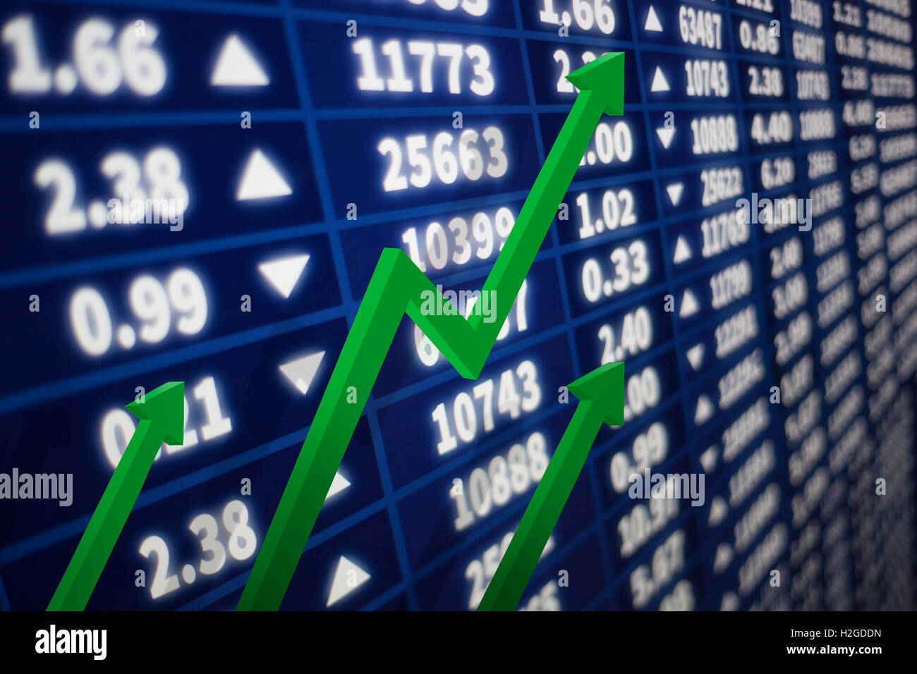 Interactive stock market chart Stock Photo Alamy