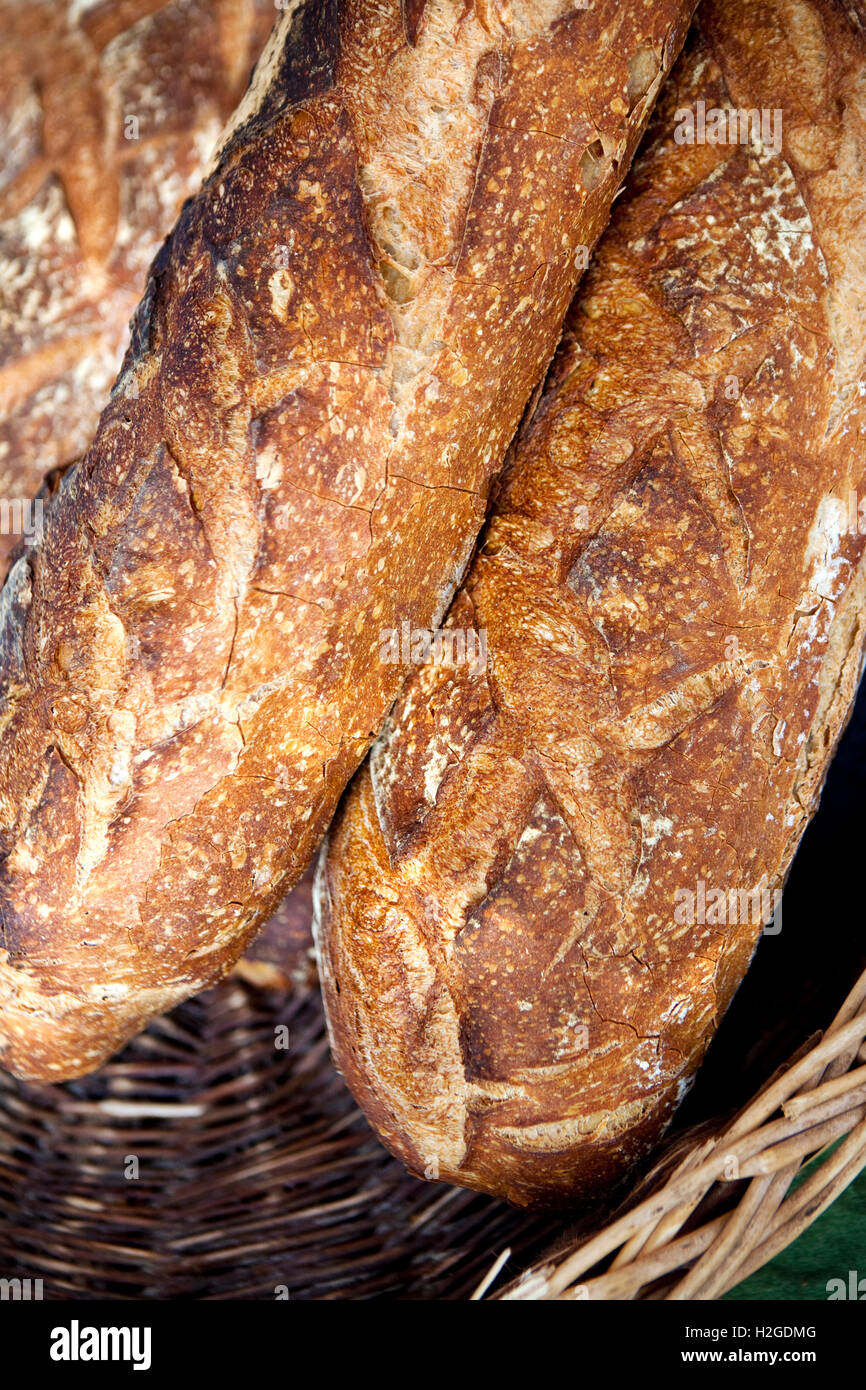 French bakery bread stall hi-res stock photography and images - Alamy