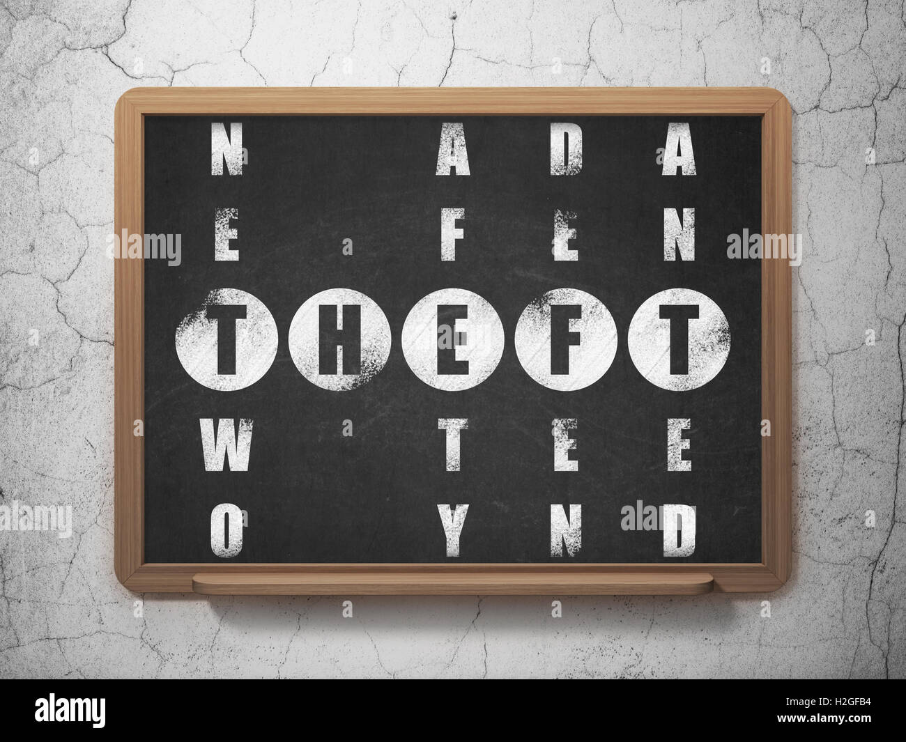 Safety concept Theft in Crossword Puzzle Stock Photo Alamy