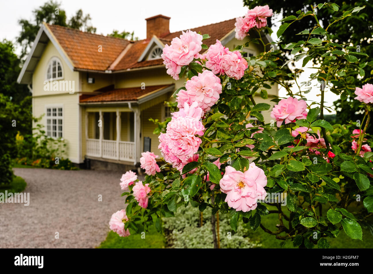 Sweden, Värmland, Sunne. Mårbacka is a mansion in Sunne Municipality. Author Selma Lagerlöf was born and raised at Mårbacka. Stock Photo